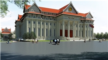The National Assembly Building of Laos 2021