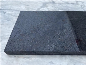 Black quartzite natural quartzite Galaxy Oro slabs tiles