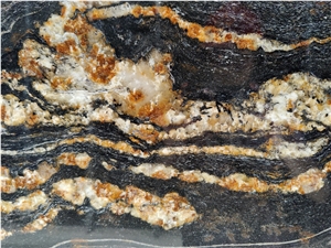 Magma Black Granite Juparana Magma Gold Granite
