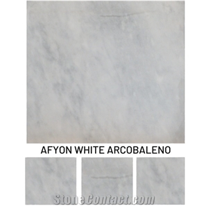 Afyon White Arcobaleno-Turkish White Marble