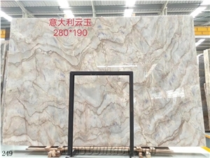Italy Cloud jade luxury background high quanlty slab tiles
