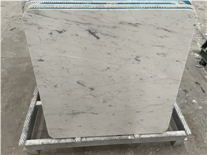 White Carrara Marble Coffee Table Top Square Table