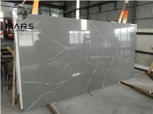 Nice Grey Artificial Quartz Stone Sheets of factory price 