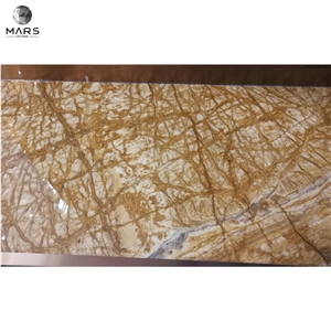 2021 Polished Nature Amber Gold Marble Yellow Golden Natural