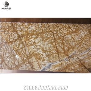 Amber Gold Yellow Marble Stone Slab And Tiles For Interior