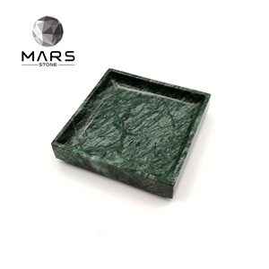 Round Green Marble Jewelry/Cake Display Serving Tray