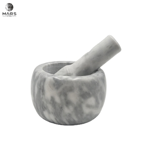 White Marble Home Accessories Marble Mortar And Pestle Set 