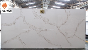 Artificial Marble Calacatta White Quartz Stone slabs