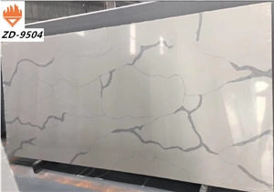 Artificial Marble Calacatta White Quartz Stone slabs