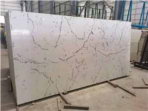 cararra residential custom quartz stone slab
