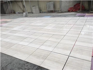 White wooden marble floor tiles