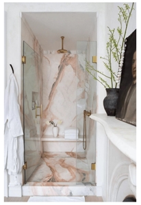 Marble bathroom-shower design