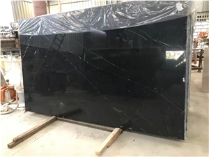 GuangXi Nero Marquina Marble Slabs & Tiles New Arrived