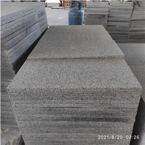 China dark grey G654 granite tiles slab