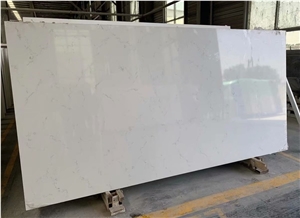 Carrara White Engineered Artificial Stone Quartz Slab Tile