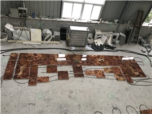 Luxury Tiger Onyx Slabs and Tiles