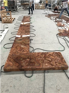 Luxury Tiger Onyx Slabs and Tiles