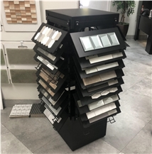 Four-side Glass Stone Mosaic Tile Display Rack