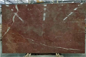 Polished Rose Red Marble tiles&slabs in China for buliding