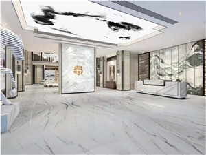 China Orient Calacatta White Marble Polished Floor Tiles