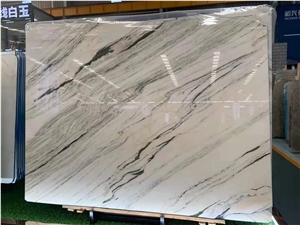 China Orient Calacatta White Marble Polished Slabs & Tiles