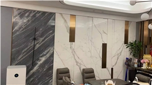 Italy Calacatta Gold Marble Polished Wall Cladding Slabs