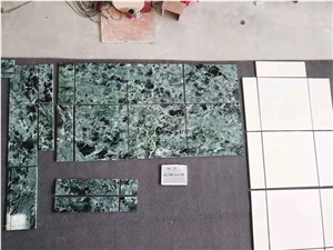 Italy Prada Green Marble Polished Wall Covering Tiles