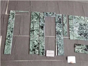Italy Prada Green Marble Polished Wall Covering Tiles