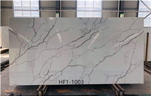 man-made quartz white stone calacatta marble slabs