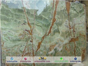 Pakistani-Green-Onyx Tiles & Slabs 