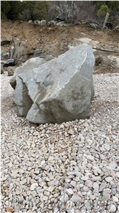 Bergama Grey Granite Rough Quarry Blocks