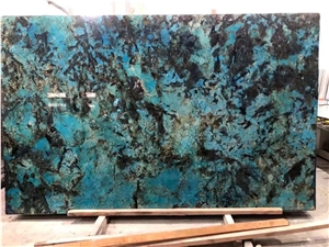 fantasy blue granite luxurious Crystalline black jad slab