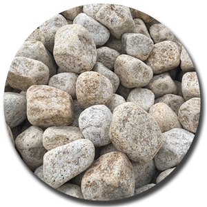 yellow granite big pebble rocks boulder