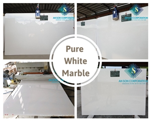 Big Promotion For Pure White Marble Slabs From Vietnam