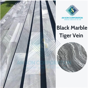 Hot Sale Hot Deal For Black Marble Tiger Vein Tiles