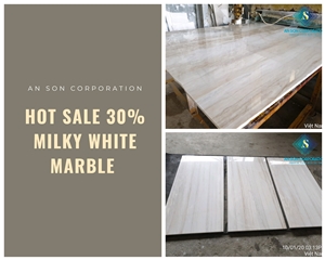 Hot Sale Hot Promotion For Vietnam Milky White Marble 