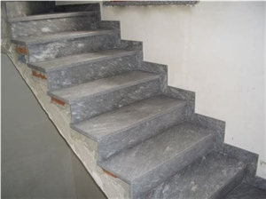 Polished Natural Grey Stone Steps and Risers 