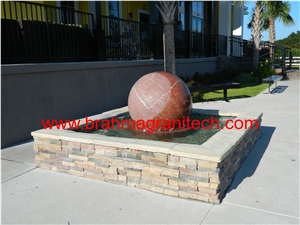 Ball Fountain, Garden water feature, Fountain sculpture
