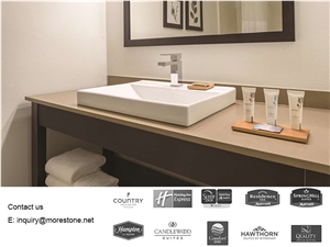 Country Inn and Suite Ginger Quartz Bathroom Vanity top