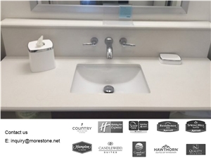 Hampton Inn Bathroom Quartz Vanity top