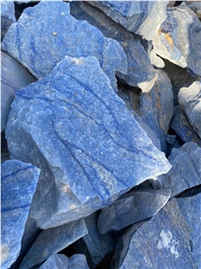 Azul Macaubas Blue Gravels, Pieces, Boulders