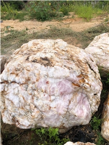 Scarlet Crystal Quartzite Rocks, Pieces and Small Boulders
