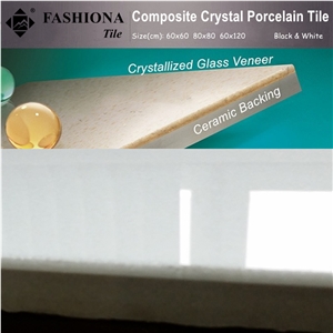 Crystallized Thassos Glass Porcelain Tile
