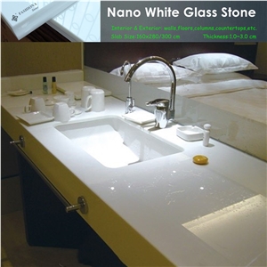 Nano White Crystallized Glass Stone