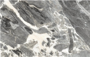 Grey Bardiglio Marble-Sky Blue Marble