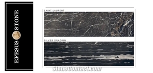 Silver White Dragon Marble-Laurent Brown Marble