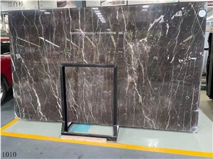 China Brown Gold Marble Imperial Royal Slab 