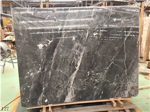 China Ermine Mink Grey Slab Silver Sable Marble Slab Tile