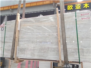 China Eurasian White Wood Marble Grain In China Stone Market