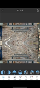  China Louis Red Marble Black Agate slab 